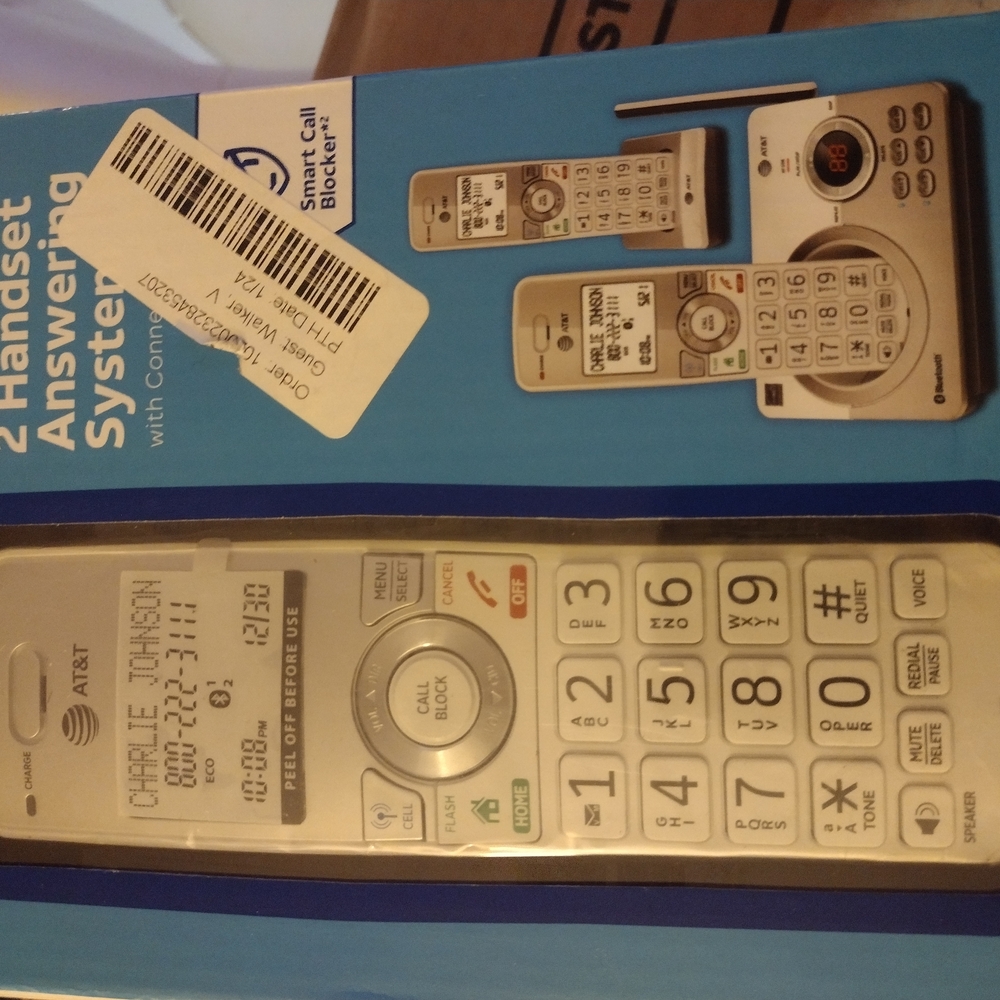 Dual Cordless Phone Answering System - Silver